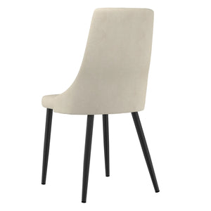 Venice Side Chair, set of 2 in Beige - Furniture Depot