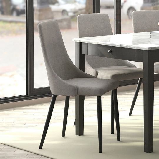 Venice Side Chair, set of 2 in Grey - Furniture Depot