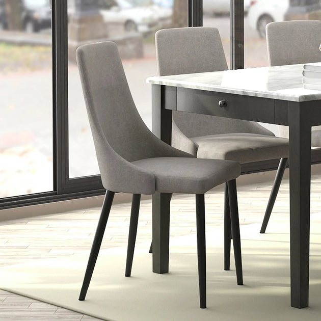 Venice Side Chair, set of 2 in Grey - Furniture Depot