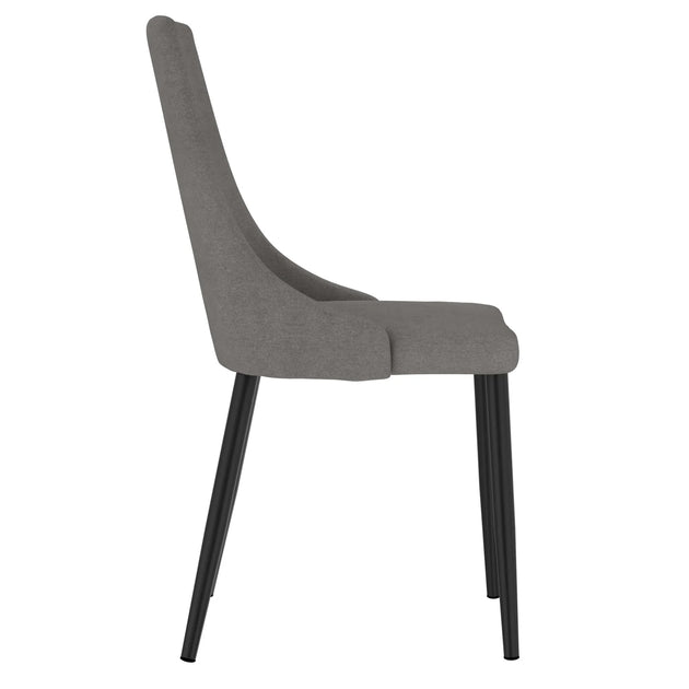 Venice Side Chair, set of 2 in Grey - Furniture Depot