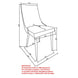 Venice Side Chair, set of 2 in Grey - Furniture Depot