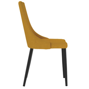 Venice Side Chair, set of 2 in Mustard - Furniture Depot
