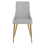 Antoine Side Chair, Set of 2, in Light Grey - Furniture Depot