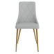 Antoine Side Chair, Set of 2, in Light Grey - Furniture Depot