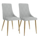 Antoine Side Chair, Set of 2, in Light Grey - Furniture Depot