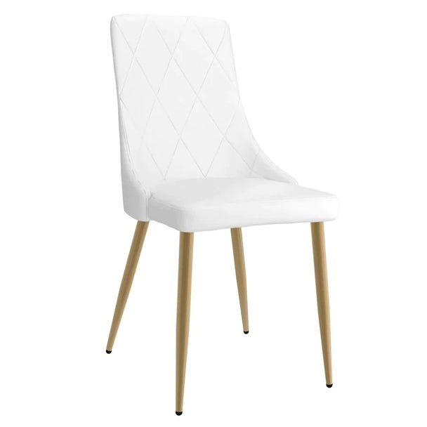 Antoine Side Chair, Set of 2, in White - Furniture Depot