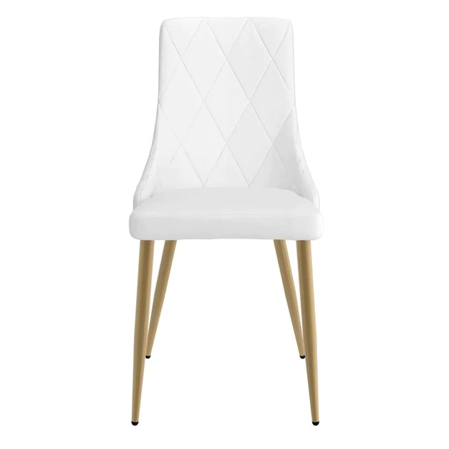 Antoine Side Chair, Set of 2, in White - Furniture Depot