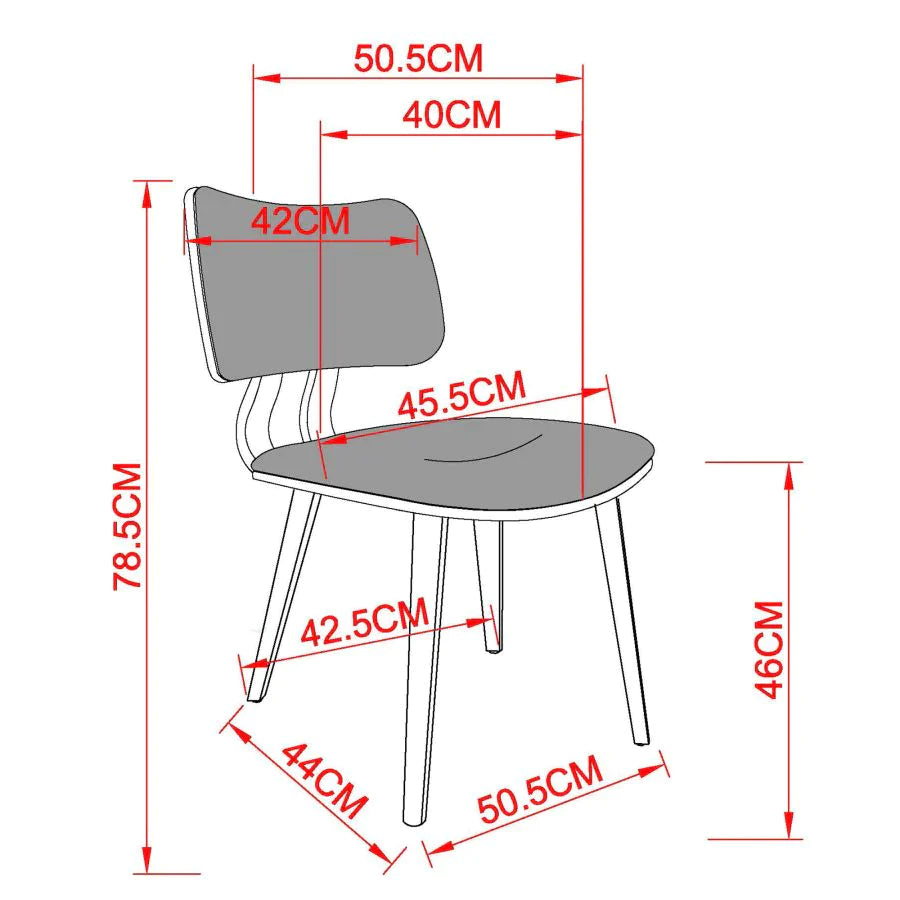 Zuni Side Chair in White Faux Leather - Furniture Depot