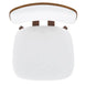 Zuni Side Chair in White Faux Leather - Furniture Depot