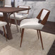 Hudson Side Chair in White Faux Leather - Furniture Depot