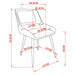 Hudson Side Chair in White Faux Leather - Furniture Depot