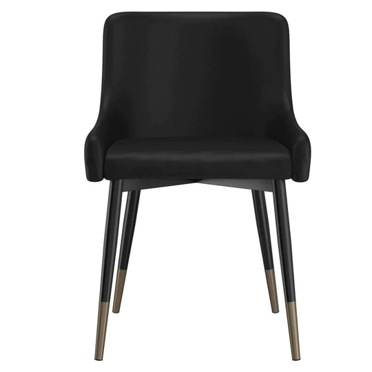 Xander Side Chair, Set of 2, in Black - Furniture Depot