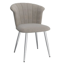 Load image into Gallery viewer, Orchid Side Chair, set of 2, in Grey with Chrome - Furniture Depot