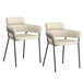 Axel Side Chair, set of 2, in Beige - Furniture Depot