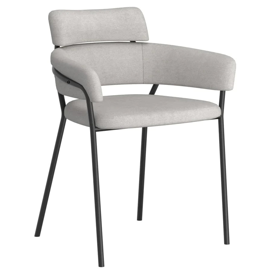 Axel Side Chair, set of 2, in Grey - Furniture Depot