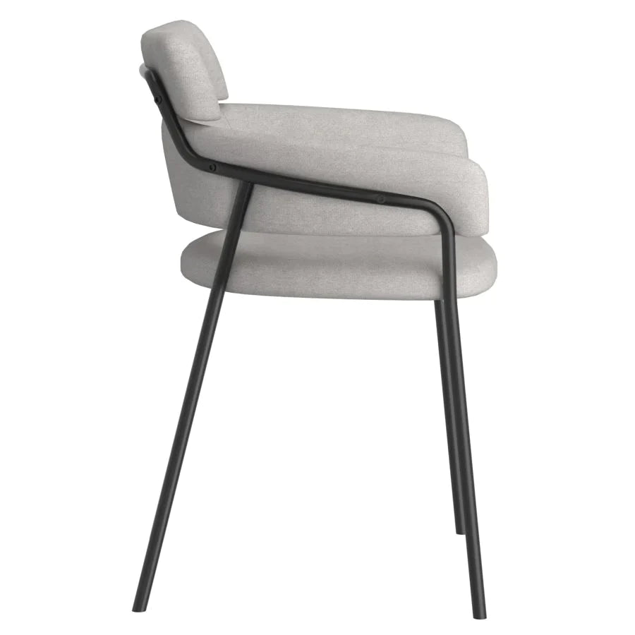 Axel Side Chair, set of 2, in Grey - Furniture Depot