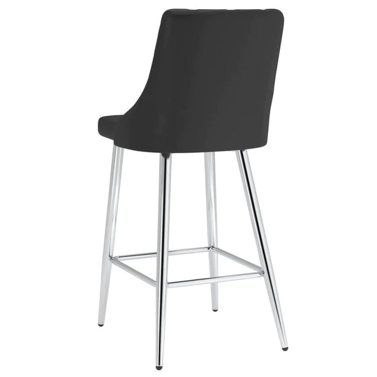 Devo 26" Counter Stool, Set of 2, in Black - Furniture Depot