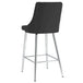 Devo 26" Counter Stool, Set of 2, in Black - Furniture Depot