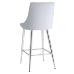 Devo 26" Counter Stool, Set of 2, in Light Grey - Furniture Depot