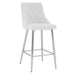 Devo 26" Counter Stool, Set of 2, in White - Furniture Depot