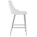 Devo 26" Counter Stool, Set of 2, in White - Furniture Depot