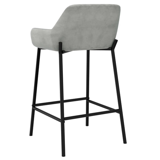 Baily 26'' Counter Stool, set of 2 in Grey - Furniture Depot