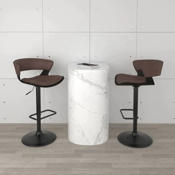 Rover Air Lift Stool in Brown - Furniture Depot