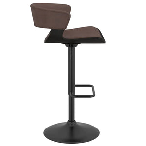 Rover Air Lift Stool in Brown - Furniture Depot