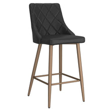 Load image into Gallery viewer, Antoine 26&quot; Counter Stool, Set of 2, in Black - Furniture Depot