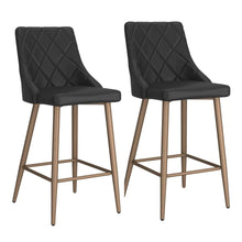 Load image into Gallery viewer, Antoine 26&quot; Counter Stool, Set of 2, in Black - Furniture Depot
