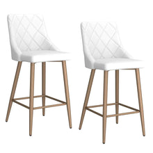 Load image into Gallery viewer, Antoine 26&quot; Counter Stool, Set of 2, in White - Furniture Depot