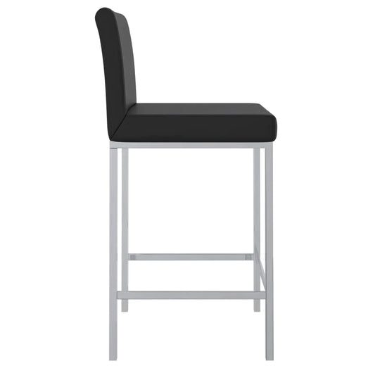 Porto 26" Counter Stool, Set of 2, in Black - Furniture Depot