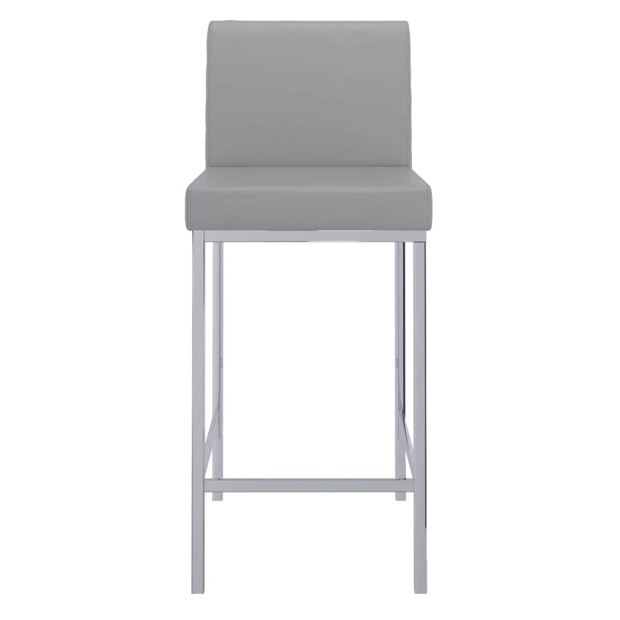 Porto 26" Counter Stool, Set of 2, in Grey - Furniture Depot