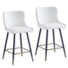 Xander 26" Counter Stool, Set of 2, in White - Furniture Depot