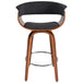 HOLT-26" COUNTER STOOL-FABRIC CHARCOAL - Furniture Depot