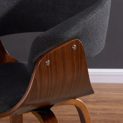 HOLT-26" COUNTER STOOL-FABRIC CHARCOAL - Furniture Depot