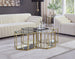 Sei Brushed Gold 4PC Coffee Table - Furniture Depot