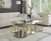 Sei Brushed Gold 5PC Coffee Table - Furniture Depot