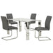 FRANKFURT/MAXIM GY-5PC DINING SET - Furniture Depot