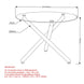 ROCCA/CORA GY-5PC DINING SET - Furniture Depot
