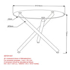ROCCA/LYNA GY-5PC DINING SET - Furniture Depot