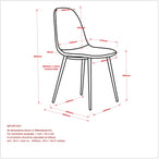 ROCCA/LYNA GY-5PC DINING SET - Furniture Depot