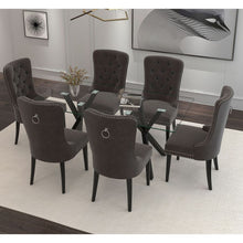 Load image into Gallery viewer, Stark/Rizzo 7pc Dining Set, Black/Grey - Furniture Depot