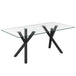Stark/Venice 7pc Dining Set, Black/Beige - Furniture Depot