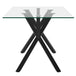 Stark/Venice 7pc Dining Set, Black/Beige - Furniture Depot