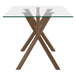 Stark/Cora 7pc Dining Set, Walnut/Beige - Furniture Depot