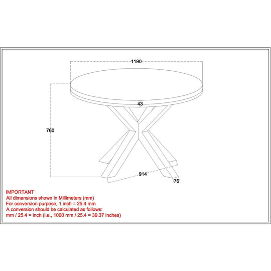 Arhan/Venice 5pc Dining Set - Furniture Depot