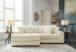 Lindyn 2-Piece Sectional with LHF Chaise - Ivory - Furniture Depot