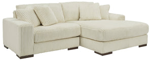 Lindyn 2-Piece Sectional with RHF Chaise -Ivory - Furniture Depot