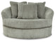 Lindyn Oversized Swivel Accent Chair - Fog - Furniture Depot (7890121818360)